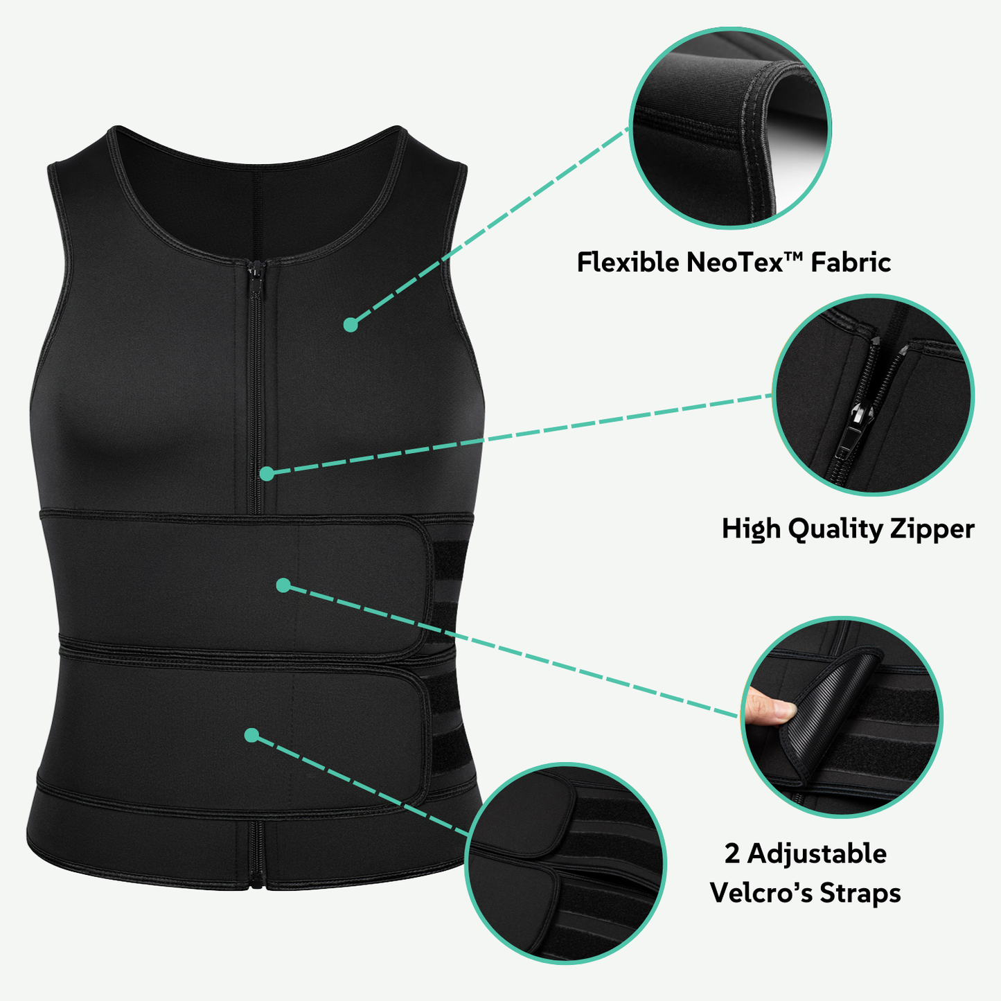 ThermoSlim Pro - 2-in-1 sauna vest en taille trainer voor optimale resultaten