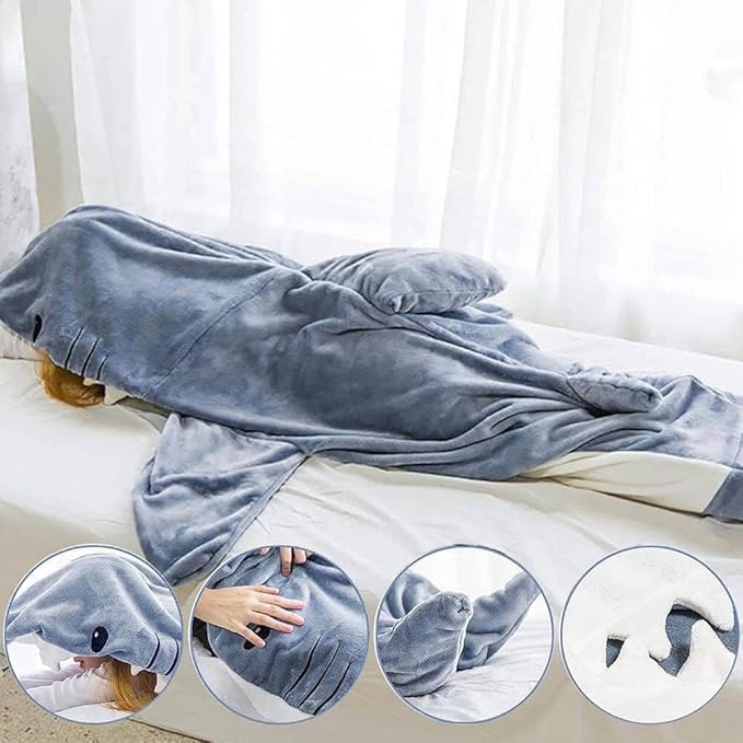 ComfyBlankie Deluxe - De haaienstaart deken die warmte en plezier combineert