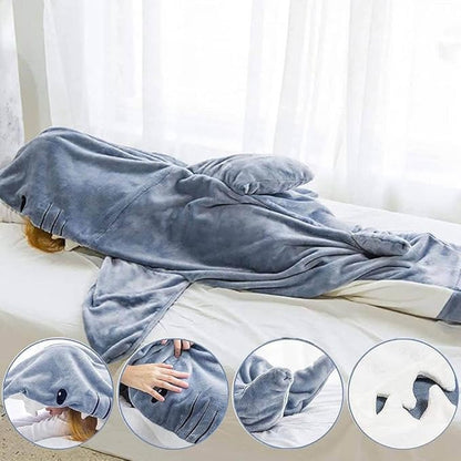 ComfyBlankie Deluxe - De haaienstaart deken die warmte en plezier combineert