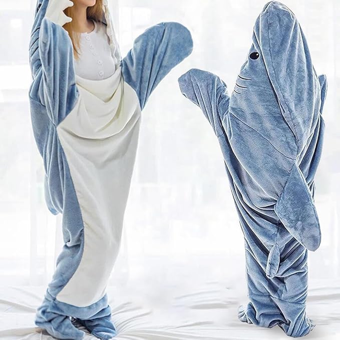 ComfyBlankie Deluxe - De haaienstaart deken die warmte en plezier combineert